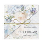 Zaproszenia ślubne składane - Diana - 4 wzory - obrazek 3
