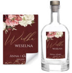 Naklejki na wódkę weselną - Noemi - 8 szt. - obrazek 5