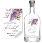 Naklejki na wódkę weselną - Iris - 8 szt. - obrazek 3