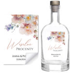 Naklejki na wódkę weselną - Iris - 8 szt. - obrazek 5