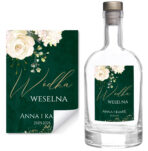 Naklejki na wódkę weselną - Noemi - 8 szt. - obrazek 3