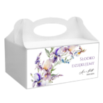Pudełko na ciasto z naklejką Iris 1szt - obrazek 2
