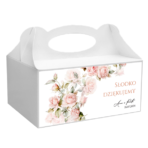 Pudełko na ciasto z naklejką Iris 1szt - obrazek 4