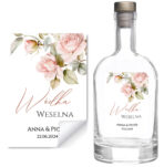 Naklejki na wódkę weselną - Iris - 8 szt. - obrazek 2