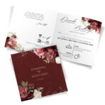 Zaproszenia Ślubne z kopertą wycinane - Noemi - 6 wzorów - obrazek 13