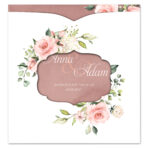 Zaproszenia Ślubne z kopertą wycinane - Frida - 8 wzorów - obrazek 9