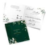 Zaproszenia Ślubne z kopertą wycinane - Noemi - 6 wzorów - obrazek 3