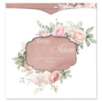 Zaproszenia Ślubne z kopertą wycinane - Frida - 8 wzorów - obrazek 12