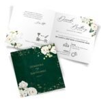 Zaproszenia Ślubne z kopertą wycinane - Noemi - 6 wzorów - obrazek 5