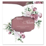 Zaproszenia Ślubne z kopertą wycinane - Frida - 8 wzorów - obrazek 15