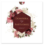 Zaproszenia Ślubne z kopertą wycinane - Noemi - 6 wzorów - obrazek 12