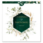 Zaproszenia Ślubne z kopertą wycinane - Noemi - 6 wzorów