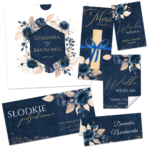 Próbki Zaproszeń Ślubnych Noemi K8 6elem
