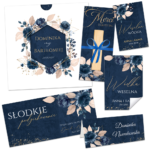 Próbki Zaproszeń Ślubnych Noemi K8 6elem