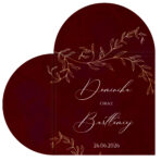 Zaproszenia Ślubne w Kształcie Serca składane - Zoja - obrazek 4