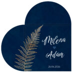 Zaproszenia Ślubne w Kształcie Serca składane - Zoja - obrazek 6