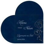 Zaproszenia Ślubne w Kształcie Serca składane - Zoja - obrazek 11