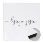 Księga gości - NAPIS - czarne karty - 100stron