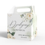 pudełko z podziękowaniem dla gości