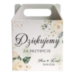 pudełko z podziękowaniem dla gości