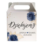 pudełko z podziękowaniem dla gości