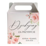 pudełko z podziękowaniem dla gości