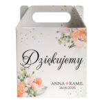 pudełko z podziękowaniem dla gości