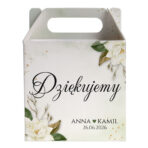 pudełko z podziękowaniem dla gości