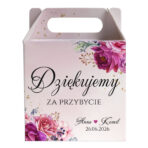 pudełko z podziękowaniem dla gości