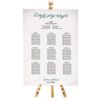 Tablica z usadzeniem gości 90x60 cm - NAPISY - obrazek 4