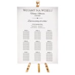 Tablica z usadzeniem gości 90x60 cm - NAPISY - obrazek 5