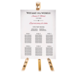 Tablica z usadzeniem gości 70x50 cm - NAPISY - obrazek 3