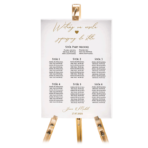 Tablica z usadzeniem gości 70x50 cm - NAPISY - obrazek 4