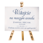 Tablica powitalna 50x70 cm - POZIOMO