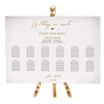 Tablica z usadzeniem gości 90x60 cm - POZIOMO