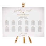 Tablica z usadzeniem gości 90x60 cm - POZIOMO