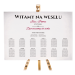 Tablica z usadzeniem gości 90x60 cm - POZIOMO - obrazek 5