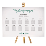 Tablica z usadzeniem gości 90x60 cm - POZIOMO - obrazek 4