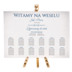 Tablica z usadzeniem gości 90x60 cm - POZIOMO - obrazek 3