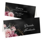 Winietki boho z kwiatami - Emilia - czarne lub białe tło - obrazek 17