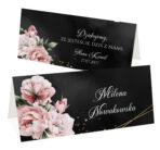 Winietki boho z kwiatami - Emilia - czarne lub białe tło - obrazek 7