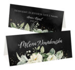 Winietki boho z kwiatami - Emilia - czarne lub białe tło - obrazek 9