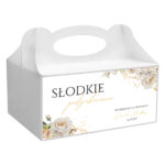 Naklejki na pudełka na ciasto - Emilia - 3szt