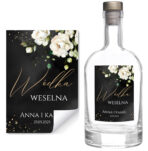 Naklejki na wódkę weselną - Emilia - 8 szt. - obrazek 5