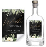 Naklejki na wódkę weselną - Emilia - 8 szt. - obrazek 11