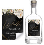 Naklejki na wódkę weselną - Emilia - 8 szt. - obrazek 15