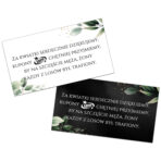 Blankiety do zaproszeń czarne lub białe tło 10szt. - Emilia - obrazek 5