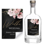 Naklejki na wódkę weselną - Emilia - 8 szt. - obrazek 7