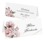 Winietki boho z kwiatami - Emilia - czarne lub białe tło - obrazek 8