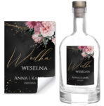 Naklejki na wódkę weselną - Emilia - 8 szt. - obrazek 9